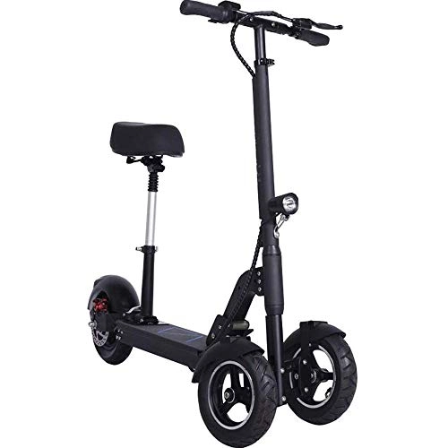 Electric Scooter : FUJGYLGL Adult Portable Electric Scooter, Aluminum Alloy Body, Foldable, with Shock Absorption, Inverted Three-wheel Structure, Easy to Fall
