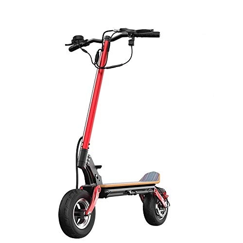 Electric Scooter : FUJGYLGL Adult Portable Electric Scooter, Aluminum Alloy Body, Lithium Battery Power, Strong Endurance, with Lighting Function, Can Solve Traffic Jams