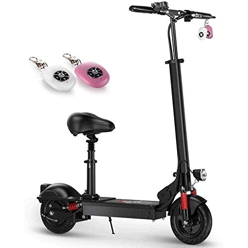 Electric Scooter : FUJGYLGL Electric scooter adult folding, Electric Scooter Air Filled Tires Head Lights Speed and Battery Display Easy Fold Carry Design