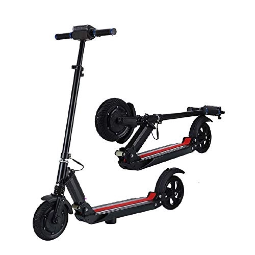 Electric Scooter : FUJGYLGL Electric Scooter, Powerful 350W Motor 8-inch Tire with 3 Speed Mode LED Display for Adult and Young People Commuting Electric Scooter