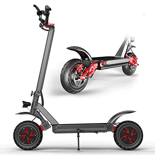 Electric Scooter : FUJGYLGL Foldable Adult Electric Scooter，Scooter Series, Featuring Lightweight Alloy Deck and One-Piece Welded T-Bar Handlebars with