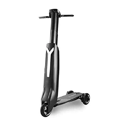 Electric Scooter : FUJGYLGL Foldable Electric Scooter, 350W / 48V 25km / HL with ED Light Multifunctional One-button Unisex Commuter Scooter