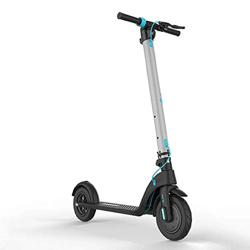 Electric Scooter : FUJGYLGL Foldable Electric Scooter, 350W High-power Intelligent 8.5-inch Scooter with LCD Display 3 Braking Systems Maximum Speed 25 Km / H