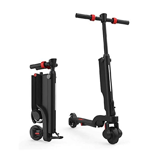 Electric Scooter : FUJGYLGL Folding Electric Scooter, 250w Motor Maximum Speed 25km / H Waterproof Smart LED Display and Headlights Suitable for Adults and Teenagers