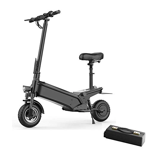 Electric Scooter : FUJGYLGL Folding Electric Scooter，Scooter Series, Featuring Lightweight Alloy Deck and One-Piece Welded T-Bar Handlebars with