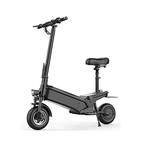 Electric Scooter : FUJGYLGL Portable Electric Scooter, Powerful 500W Motor 10 Inch Electric Brake Easy to Carry Design 48V Battery Suitable for Adults and Teenagers