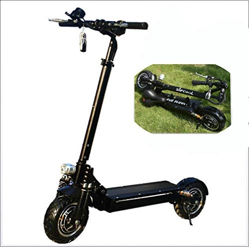 Electric Scooter : FZ FUTURE Electric scooters adult, Rechargeable Battery Kick Scooters, High Speed Electric Scooter, Two Wheel 2400W Smart, Up to 75Km / h, for Adults and Kids, 50kmrange
