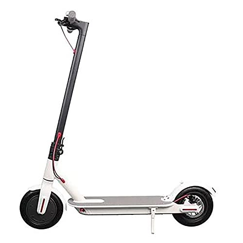 Electric Scooter : GAOTTINGSD Scooters for Kids Scooters for Adults Electric Scooter, Foldable And Portable, Max Speed 15 MPH, 10 -inch Explosion-proof And Shock-absorbing Tires, Endurance 30-35 Km (Color : White)