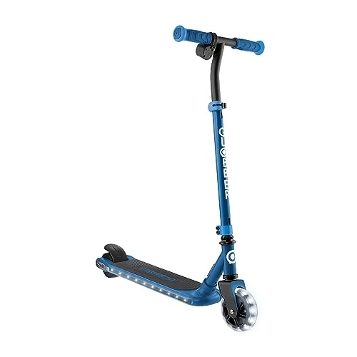 Electric Scooter : Globber E Motion 6 Electric Kids Scooter - Dual Braking System - Adjustable Handlebars - Light Up - 6 Years Plus - 2 Year Warranty (Navy)