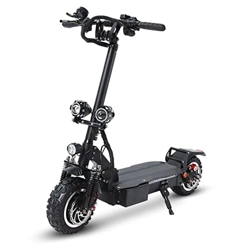 Electric Scooter : GUNAI Dual Motor Double Disc Brake Folding Scooter Electric Scooter 11 inch Off-Road Vacuum Tires with 60V 26 AH Lithium Battery