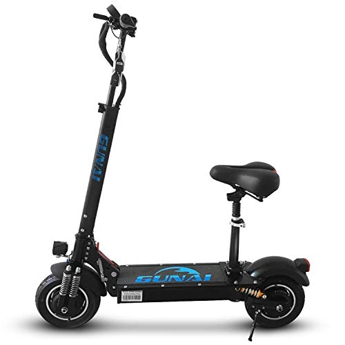 Electric Scooter : GUNAI Electric Scooter 10'' 2000W Moter with Three-speed Shift Max Speed 65Km / h, 52V 23.6Ah Lithium Battery, with Height-adjustable Seat