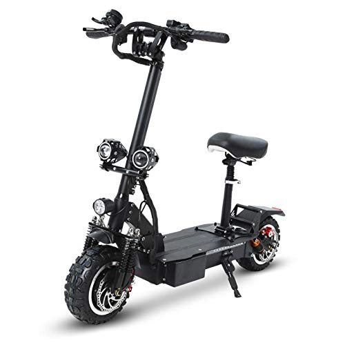 Electric Scooter : GUNAI Electric Scooter 3200W Double Motor Front and Rear Shock Absorption Maximum Speed 75km / h Off-road Scooter with LED Light