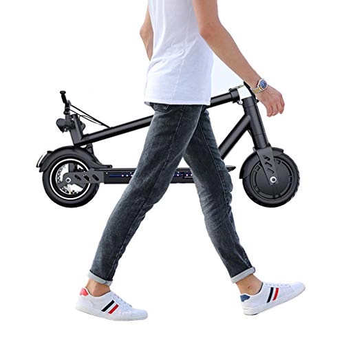 Electric Scooter : H-CAR QW Electric Scooter 350w, 8.5 Inch Pneumatic Tire Foldable Electric Scooter With Max Range For 15km, Top Speed 20km / h E-Scooter Suitable For Adults And Teenagers, 2 Speed Modes, black OH