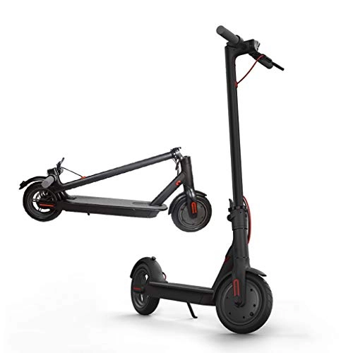 Electric Scooter : H-CAR QW Electric Scooter Adults black, Long-Range Battery 250w, Easy Folding & Carry Design, Convenient and Fast Commuting, Max 20km / h, Ultra Lightweight E-Scooter with 8.5 Inch Air Filled Tires XX