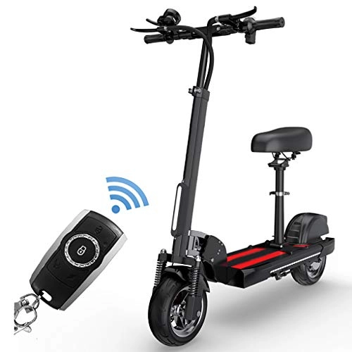 Electric Scooter : H-CAR QW Electric Scooters with Seat, 75KM Long-Range, 500w High Power Motor, E-Scooter with Waterproof LCD-display, Convenient and Fast Commuting, Max Speed 55km / h, with 10inch Tire OH