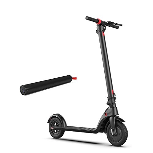 Electric Scooter : H-CAR QW Folding Electric Scooter, 8.5 Inch Honeycomb Explosion-Proof Tire 25km, 250W Motor LCD Display Screen and LED Light, 3 Speed Modes, Long Range Electric Kick Scooter, for Adult OH
