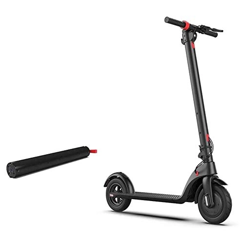 Electric Scooter : Hammer Electric Scooter, 21.7 Miles Long Range Battery, Up to 15.5 MPH, 8" Non-Pneumatic Tires, Portable and Folding Commuter Electric Scooter for Adults