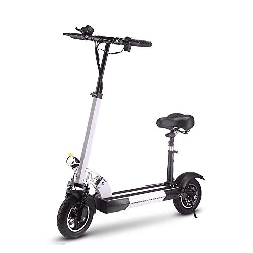 Electric Scooter : Hammer Electric Scooter, 25 Miles Long Range Battery, Up to 15.5 MPH, Portable and Folding Electric Scooter, Handlebar Height Adjustable, with Lighting Function