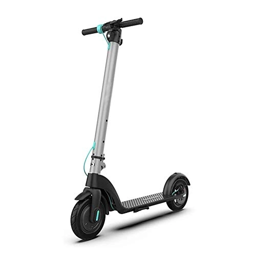 Electric Scooter : Hammer Electric Scooter Portable Lightweight Foldable Folding Commuter Kick Scooter Disc Brake LED Light E-Scooter with Durable UL Certified