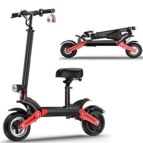 Electric Scooter : Helmets Electric Scooter For Adult Folding E Scooter For Adult, 500W Motor, 3-speed Adjustment, Maximum Speed 35km / h, 48V23AH Endurance 100 Kilometers, Maximum Load 150kg, Vacuum Tires