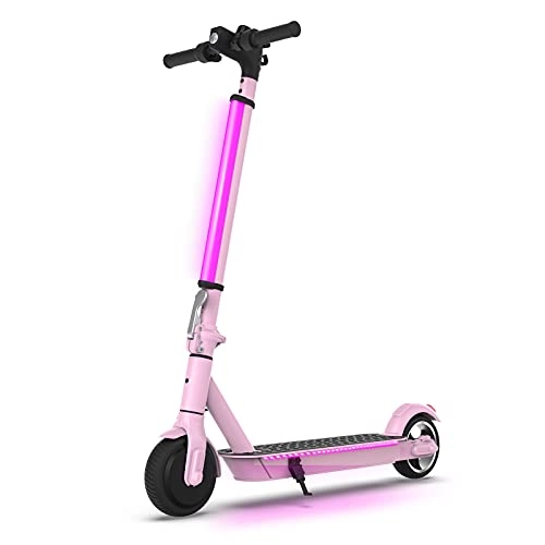Electric Scooter : Hiboy Electric Scooter with Cool Front Light, 250W Motor, Up to 10.6 Miles & 13MPH, Portable Lightweight Commuting Electric Scooter for Teens