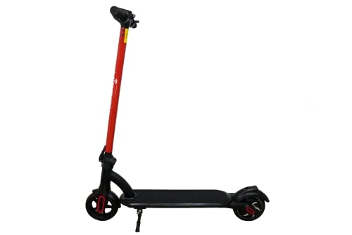 Electric Scooter : HiBRID M8 Electric Scooter (Red) Smart Folding Scooter Ultralight 250W Max Speed 20km / h Maximum Mileage 20km Waterproof Height Adjustable 6.5 inch for Kids and Teenagers