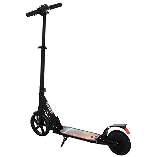 Electric Scooter : HOMCOM 150W Electric Scooter Motorised Mobility Scooter Adults Teen E Scooter 22.6V Battery Suitable For Age 14+ Folding Design Easy to Carry - Black