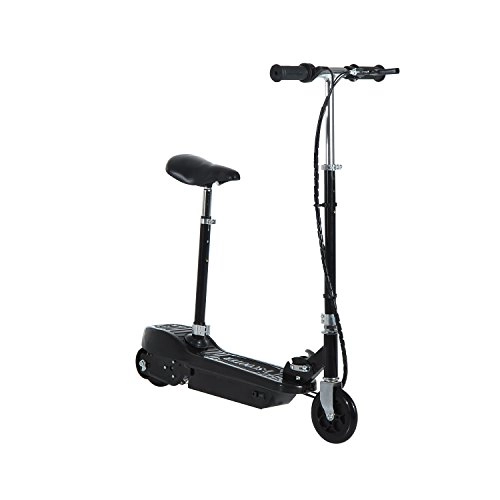 Electric Scooter : HOMCOM Electric E Scooter Ride on Battery Kids Children Toys Scooters 120W Motor 2 x 12V (Black)