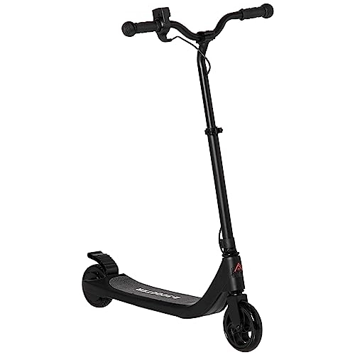 Electric Scooter : HOMCOM Electric Scooter, 120W Motor E-Scooter with Battery Display, Adjustable Height, Rear Brake for Ages 6+ Years - Black