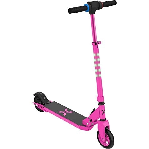 Electric Scooter : HOVER-1 Comet Electric Scooter w / Multi-color LED Headlight, 10 MPH Max Speed, 150 lbs Max Weight, 5 Miles Max Distance - Pink