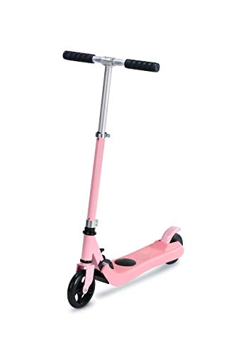 Electric Scooter : iconBIT Unicorn Foldable Electric Kick Scooter with 5" Wheels for Children Age 4 to 7 - Pink - up to 6 Km / h