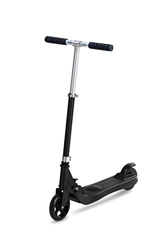 Electric Scooter : iconBIT Unicorn Foldable Electric Kick Scooter with 5" Wheels for Children Age 7+ - Black - up to 6 Km / h