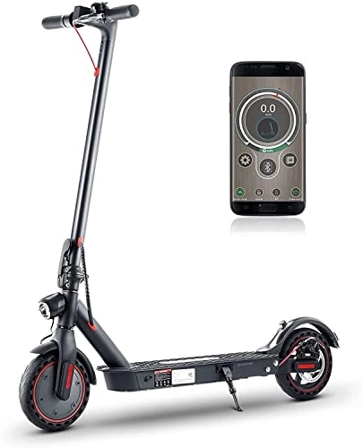 Electric Scooter : iScooter i9Pro Electric Scooter - Up to 30 km Long Range Electric Scooter for Adults, Cruiser Control, Mobile App Connection (Black)