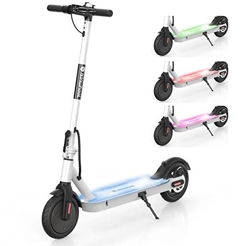 Electric Scooter : isinwheel Electric Scooter Adults Top Speed 25KM / H, 15 Miles Long Range, Cruise Control, 5OOW 8.5’’ Tire, 7.5AH, Dual Rear Suspensions Folding E-Scooter Adults (White)