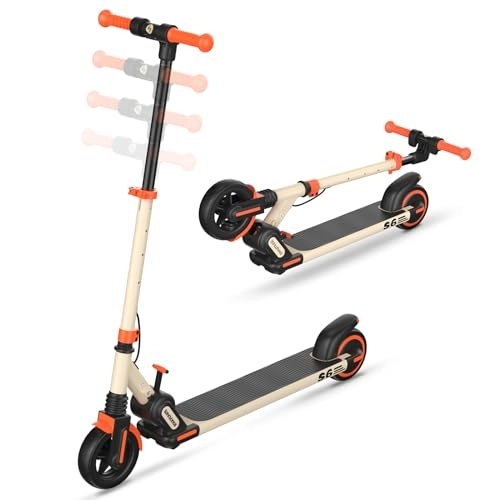 Electric Scooter : isinwheel Electric Scooter for Kids Ages 6-12, 150W Motor Electric Scooter, Max 15KM / H, 15KM Range, 4 Height Adjustable, Double Braking Front Shock Absorber E Scooter, Best Gifts for Kids Teenager