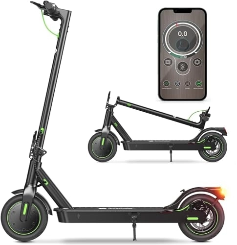 Electric Scooter : isinwheel Electric Scooter, Peak 500W Electric Scooters Adult 8.5 Inches Pneumatic Tires, 30 km Long Range, 36V 7.5Ah Fast E-Scooter, 3 Speed Modes with APP Control