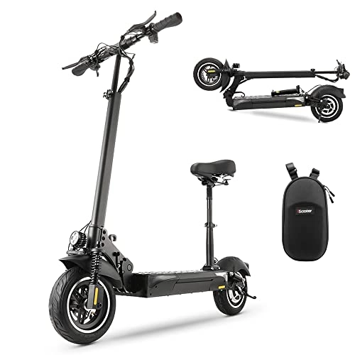 Electric Scooter : iX4 Electric Scooter Load 150 kg, Battery 40 km, Battery 48 V 13 Ah, 3 Speeds, Limited Speed 25 km / h Adult Electric Scooter, All Terrain Tyres 10 '' Skateboard Electric Inner
