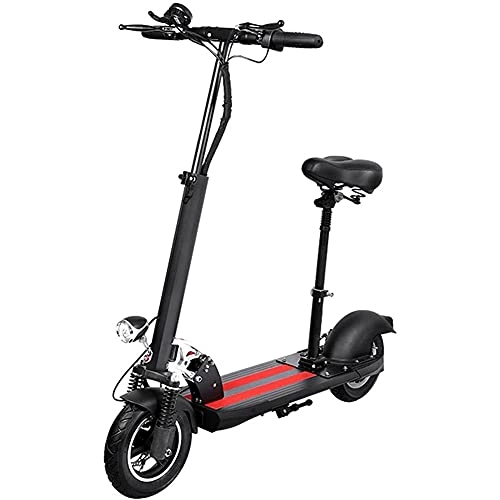 Electric Scooter : J&LILI Electric Roller Adults with Seat, E Scooter Adults 120 Kg, Scooter Electric Cooter Foldable 30Km / H, Electric Scooter Scooter And Escooter Scooter, Shiring And Travel, 10AH