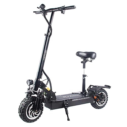 Electric Scooter : JLKDF 10.0 Inch Two Wheels Electric Scooter, 2400W Folding Offroad E-Bike with Dual Braking System, 70-130Km Long-Range, for Adults Kids