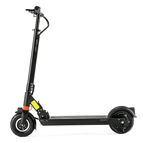 Electric Scooter : JOYOR Electric Scooter for Adults F Series Model 1 (range 20 km, 350W engine, 8" wheels front and solid rear, with front suspension) Black, L