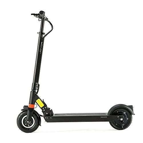 Electric Scooter : JOYOR Electric Scooter for Adults F3 (40 km runtime, 350 W motor, 8 inch wheels front and solid rear, with front suspension) Black