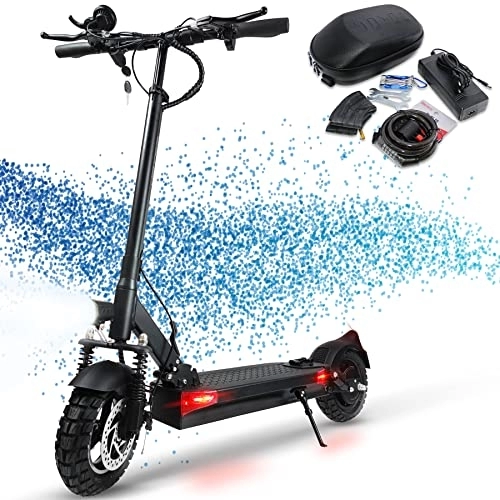Electric Scooter : JOYOR Y6-SS Adult Electric Scooter, 48 V18 Ah, 75 km, Autonomy, Aluminium Frame 500 W, with Front and Rear Disc Brakes and Shock Absorbing (Start with key)