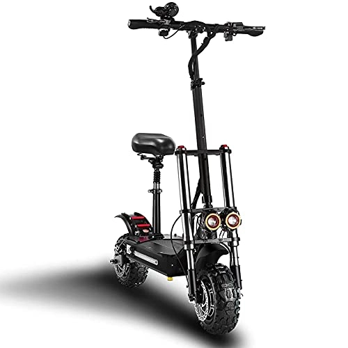 Electric Scooter : JTYX Electric Scooter Folding Commuter Scooter with 11'' Tyre Up To 85km / h 60V / 5400W 33AH Lightweight Electric Kick Scooter for Adult & Teens