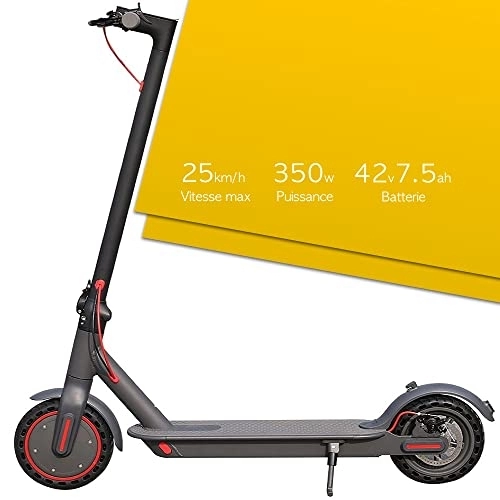 Electric Scooter : JURATEC® Adult Electric Scooter Foldable 30 km Range Powerful Motor 350 W 3 Speed Levels 25 km / h Application Quick Control 7.5 Ah Wheels 8.5 Inches