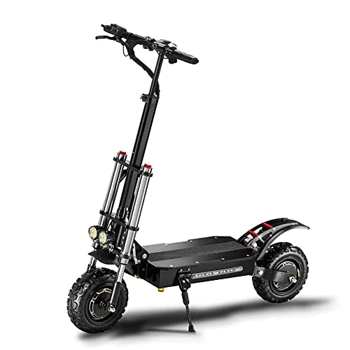 Electric Scooter : KELKART Dual Brushless Motor Electric Mountain Scooter, the Speed to 25km / h, with Removable 60V 33Ah Lithium Battery, Light Weight City Scooter for Commuter