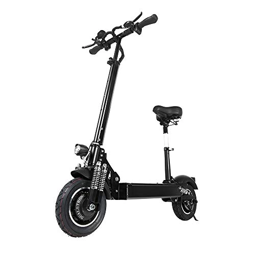 Electric Scooter : KELKART Electric Scooter, Folding Fast Off-Road Scooter with LCD Display, the Minimum Speed 25km / h, Folding Electric Scooter for Teenagers and Adults