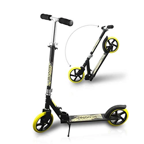 Electric Scooter : Kick Scooter, Light Scooter, Adult Foldable Two-wheeled Scooter, 20CM Large Wheel, Adjustable Height Pedal Brake (non-electric)