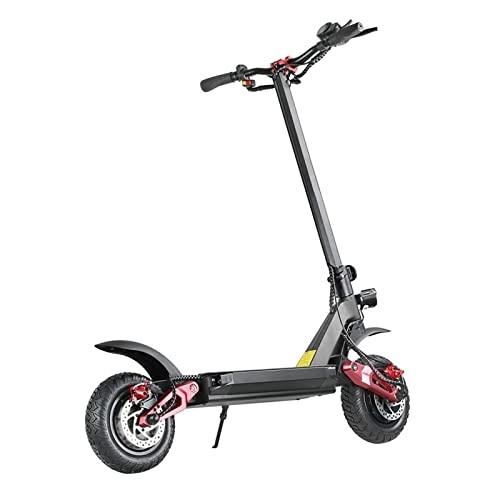 Electric Scooter : KOOKYY Electric Scooters Electric Scooter, 10” Pneumatic Off-Road Tires & Long Range Battery, Powerful Motor Electric Scooter for Adults, Foldable and Portable