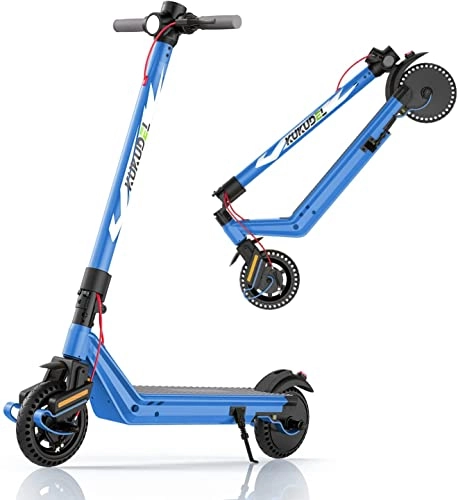 Electric Scooter : Kukudel Electric Scooter, Foldable Electric Scooter for Adults, 8.5 Inch Solid Rubber Tyres, 3 Types of Brakes, Double Shock Absorption Front and Rear, Maximum Weight 120 kg
