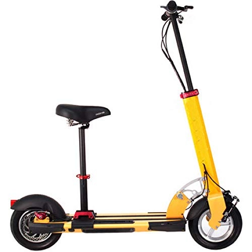 Electric Scooter : KUSAZ Adult electric scooter, collapsible city scooter, lithium battery, LED car, electrostatic spray paint, cruise control, 48V-P1_48V